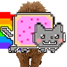 nyan cat animated emoji effect